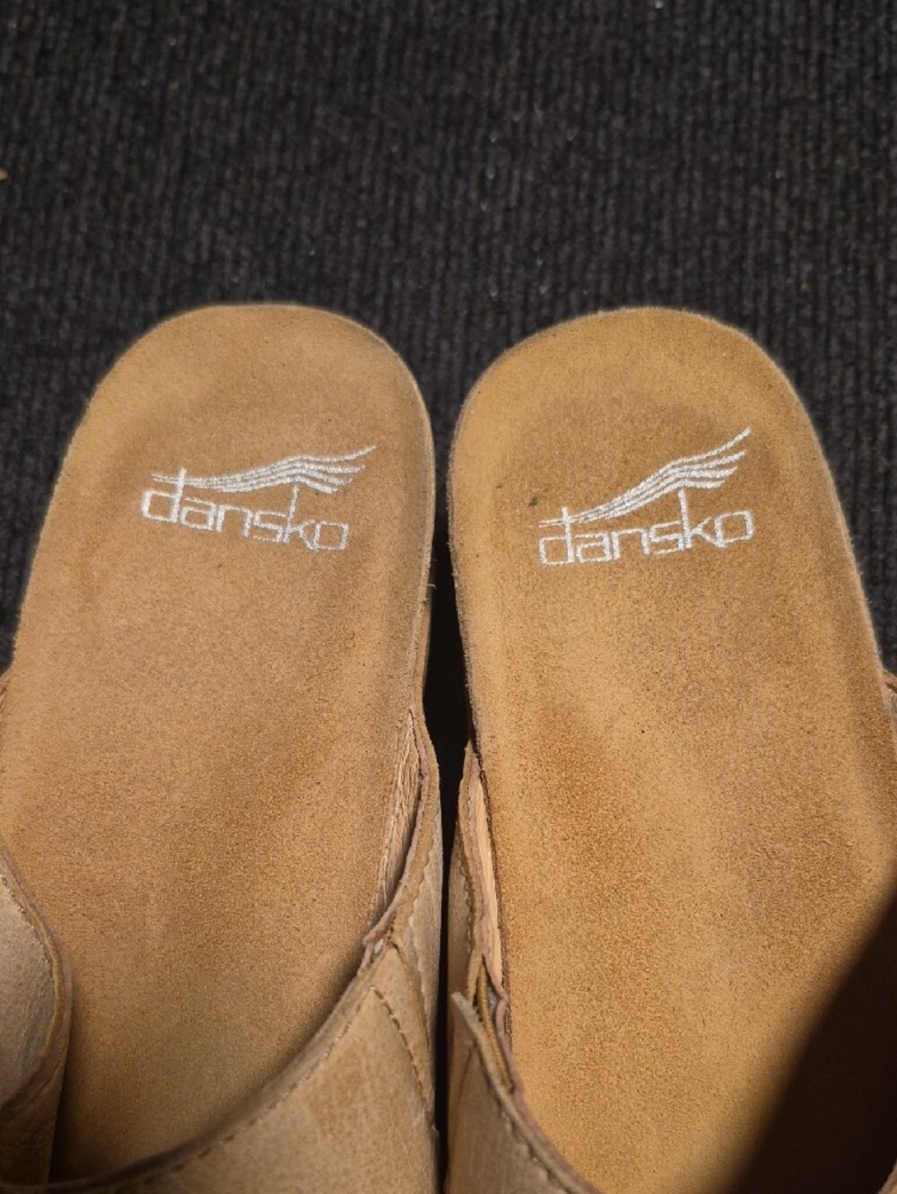 Dansko Beige Leather Slip-On Mules - Picture 4 of 5